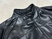 Bagsaaa Balenciaga Biker Leathe Jacket In Black - 5