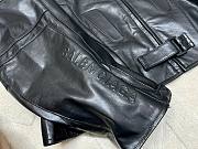 Bagsaaa Balenciaga Biker Leathe Jacket In Black - 6