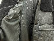 Bagsaaa Louis Vuitton Leather and Shearling Jacket In Black - 6