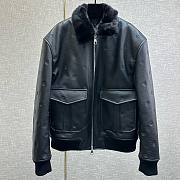 Bagsaaa Louis Vuitton Leather Jacket In Black - 1