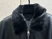 Bagsaaa Louis Vuitton Leather Jacket In Black - 5