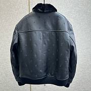 Bagsaaa Louis Vuitton Leather Jacket In Black - 6