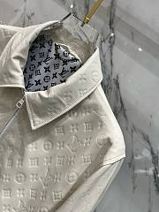 Bagsaaa Louis Vuitton Monogram Leather Jacket in white - 4