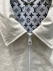 Bagsaaa Louis Vuitton Monogram Leather Jacket in white - 5