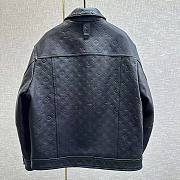 	 Bagsaaa Louis Vuitton Monogram Leather Jacket in black - 2