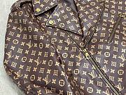 Bagsaaa Louis Vuitton Biker Leather Monogram Jacket In Brown - 5