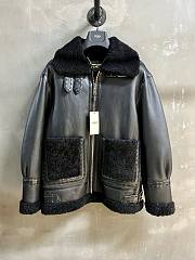 Bagsaaa Fendi Black Shearling Jacket - 1
