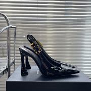 	 Bagsaaa YSL Patent Leather Black Thick Heeled - 1