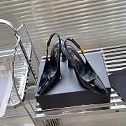 	 Bagsaaa YSL Patent Leather Black Thick Heeled - 6