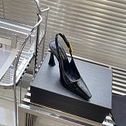 	 Bagsaaa YSL Patent Leather Black Thick Heeled - 4