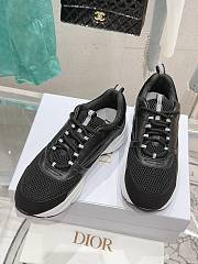 	 Bagsaaa Dior Essentials B22 SNEAKER Black And White Technical Mesh and Smooth Calfskin - 5