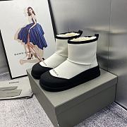 	 Bagsaaa Balenciaga Snow Black & White Boots - 6