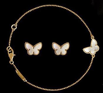 Bagsaaa Van Cleef & Arpels Set Earrings + Necklace