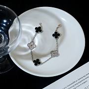 Bagsaaa Van Cleef & Arpels Silver & Black 5 motifs Bracelet - 4