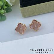 Bagsaaa Van Cleef & Arpels Clover Pink Earrings - 3