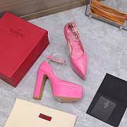 	 Bagsaaa Valentino Leather Tan-Go Pumps 155 Pink - 4