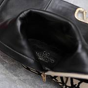 	 Bagsaaa Valentino Garavani VLogo Type boots in black Toile Iconographe fabric - 5
