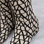 	 Bagsaaa Valentino Garavani VLogo Type boots in black Toile Iconographe fabric - 4