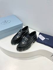 	 Bagsaaa Prada Black Brushed leather Monolith loafers 02 - 6