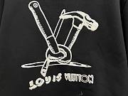 Bagsaaa Louis Vuitton Embroidered Cotton Sweatshirt Black - 2