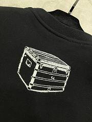 Bagsaaa Louis Vuitton Embroidered Cotton Sweatshirt Black - 6