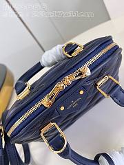 	 Bagsaaa Louis Vuitton Alma BB Blue In Crisscross lining - 23x17x11cm - 4