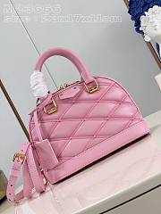 	 Bagsaaa Louis Vuitton Alma BB Pink In Crisscross lining - 23x17x11cm - 1