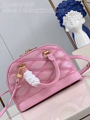 	 Bagsaaa Louis Vuitton Alma BB Pink In Crisscross lining - 23x17x11cm - 3