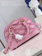	 Bagsaaa Louis Vuitton Alma BB Pink In Crisscross lining - 23x17x11cm - 4