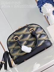 	 Bagsaaa Louis Vuitton Alma BB Black&Gold In Crisscross lining - 23x17x11cm - 3
