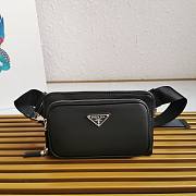 Bagsaaa Prada Black Leather Belt Bag - 21*13*2.5cm - 1