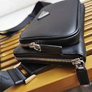 Bagsaaa Prada Black Leather Belt Bag - 21*13*2.5cm - 6