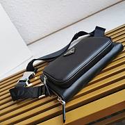 Bagsaaa Prada Black Leather Belt Bag - 21*13*2.5cm - 5