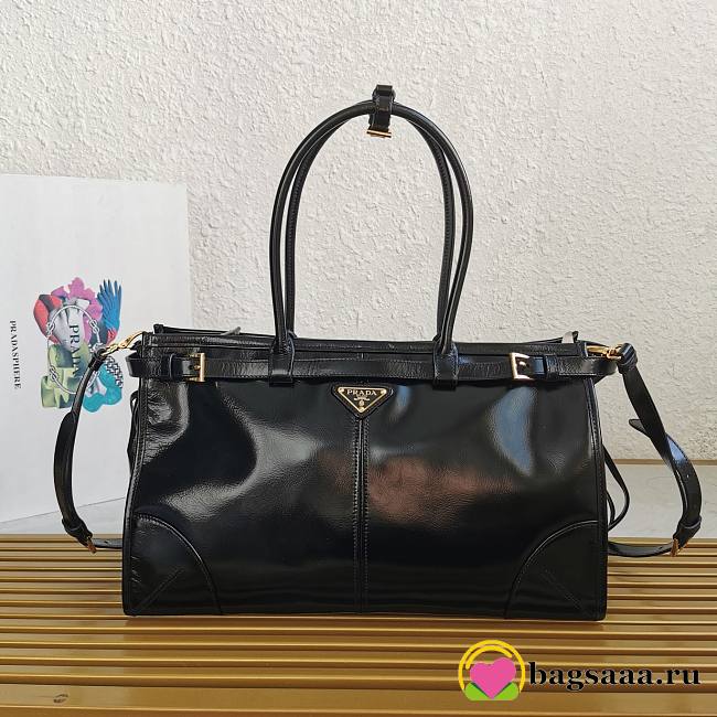 	 Bagsaaa Prada Black Large leather handbag - 38*30*12cm - 1