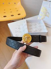 	 Bagsaaa Versace Black Belt Gold Hardware - 4