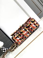 Bagsaaa Chanel Flap Bag Multicolor Tweed 20cm - 4
