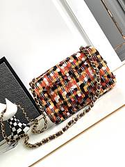 Bagsaaa Chanel Flap Bag Multicolor Tweed 20cm - 3
