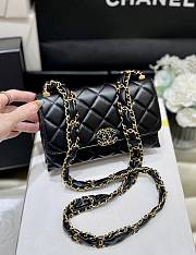 Bagsaaa Chanel Flap Bag Black Leather - 13*18*6cm - 4