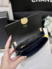 Bagsaaa Chanel Flap Bag Black Leather - 13*18*6cm - 5