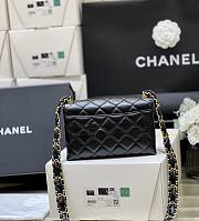 Bagsaaa Chanel Flap Bag Black Leather - 13*18*6cm - 6