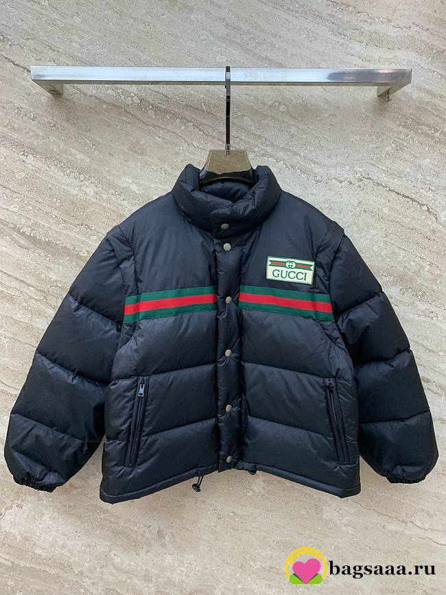 Bagsaaa Gucci Down Black Jacket  - 1