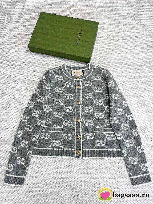 	 Bagsaaa Gucci Cardigan In Grey - 1