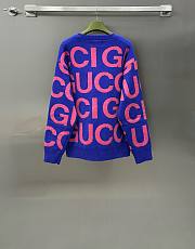 BAGSAAA GUCCI WOOL JUMPER WITH GUCCI INTARSIA - 4