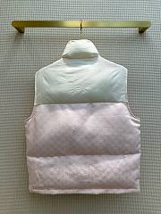 Bagsaaa Gucci GG COTTON CANVAS PADDED GILET Pink - 2