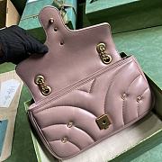 Bagsaaa Gucci Mini Marmont Pink Leather - 22*13*6cm - 6