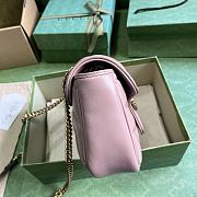 Bagsaaa Gucci Mini Marmont Pink Leather - 22*13*6cm - 2