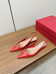	 Bagsaaa Valentino Vlogo Heels In Red Leather - 1