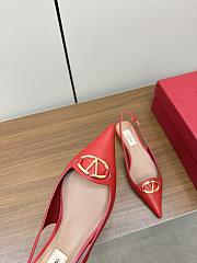 	 Bagsaaa Valentino Vlogo Heels In Red Leather - 4