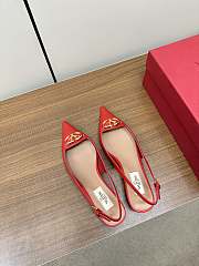 	 Bagsaaa Valentino Vlogo Heels In Red Leather - 3