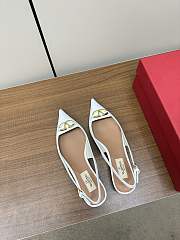 	 Bagsaaa Valentino Vlogo Heels In White Leather - 5